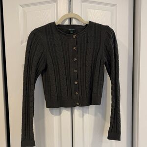 Wild Fable Black Cable Knit Cardigan